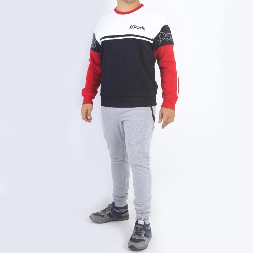 Enos Jeans Sweat-Shirts Homme - Blanc/Noir/Rouge