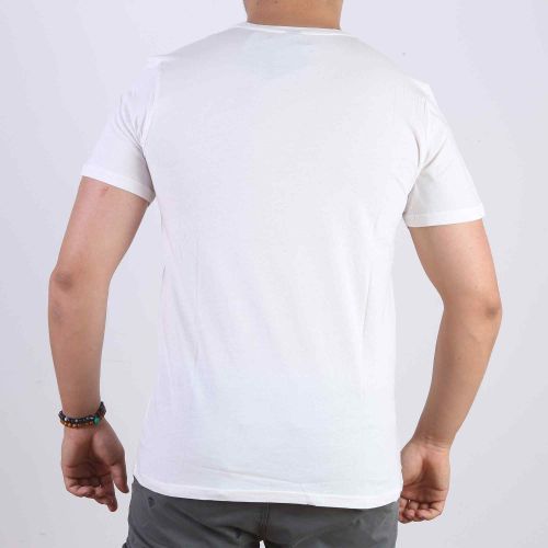 T-shirt Baker's homme a Motif - Blanc