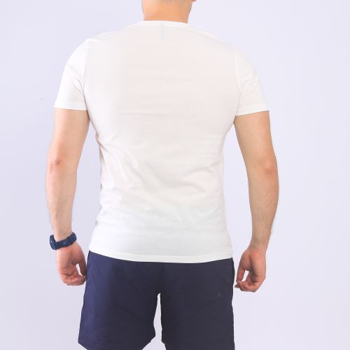 ﻿BAKER'S T-Shirt à Motif - Homme - Blanc