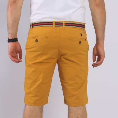 CHISNBAL Short Unis - Homme - moutarde