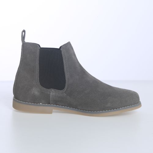 LIVERGY BOTTES EN CUIR - GRIS SOURIS