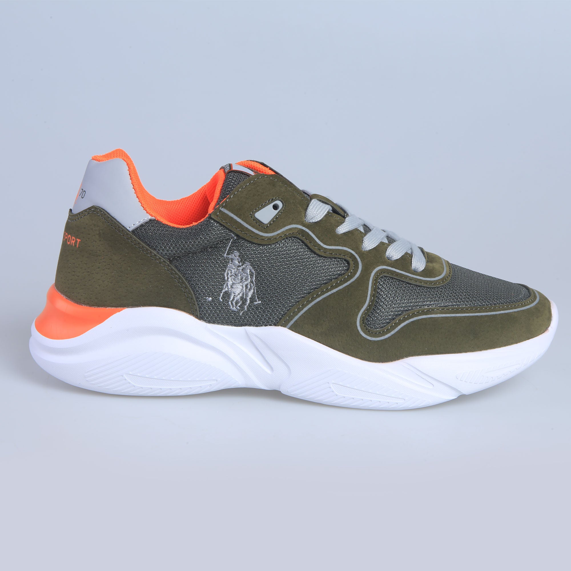 Sneakers USA Polo Sport Homme - Vert Militaire