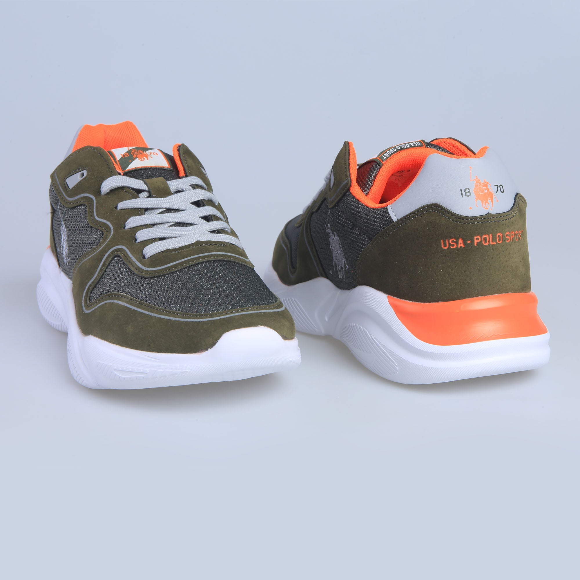 Sneakers USA Polo Sport Homme - Vert Militaire