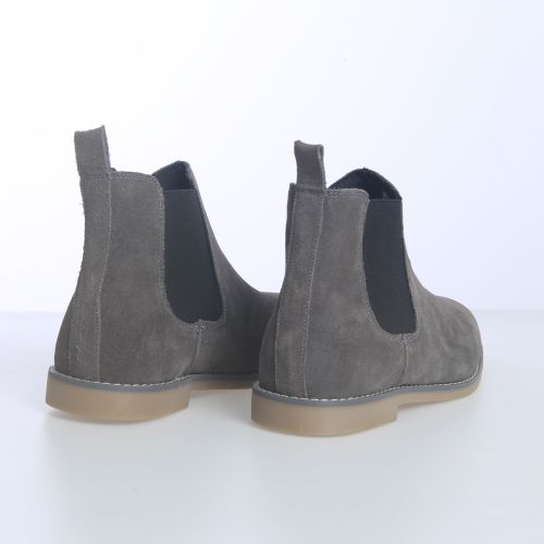 LIVERGY BOTTES EN CUIR - GRIS SOURIS