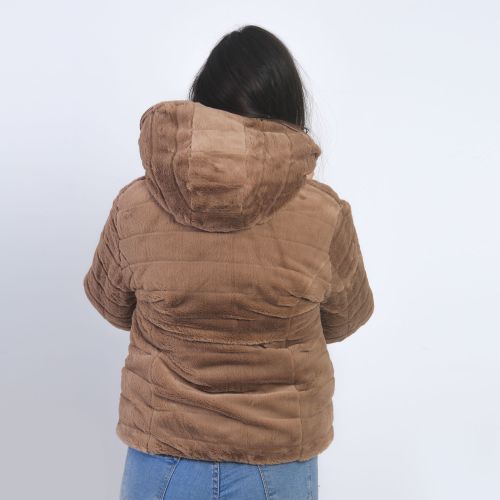Monte Cervino Vestes À Capuche - Réversible - Beige