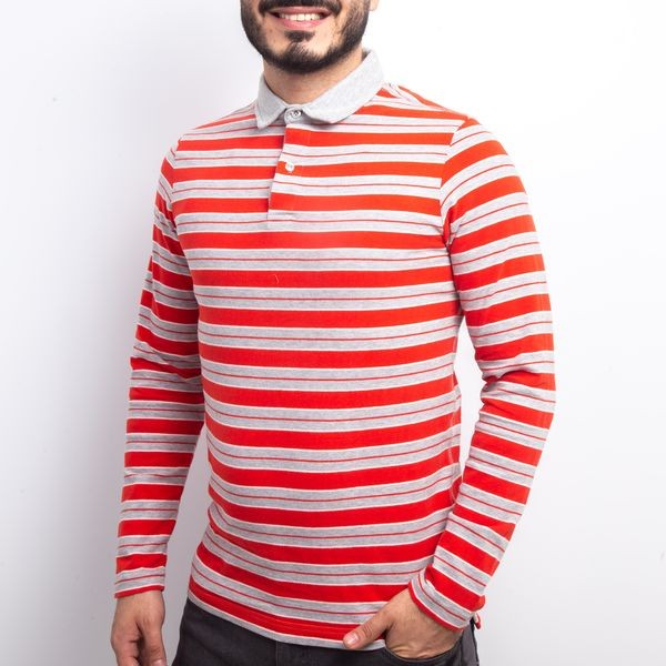 Polo Manches Longs à Rayures