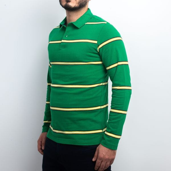 Polo Manches Longs à Rayures