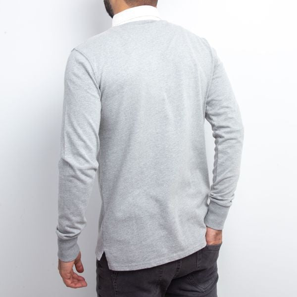 Polo Manches Longs - Gris