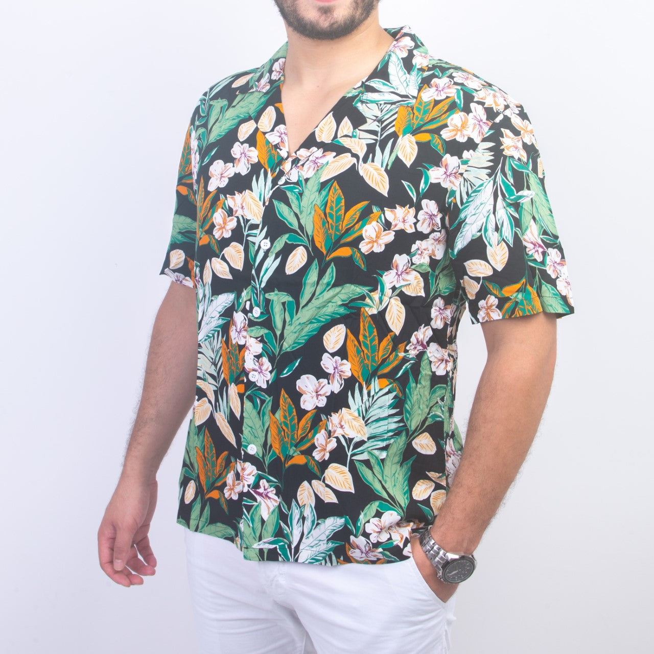 Chemises à Fleur - Black
