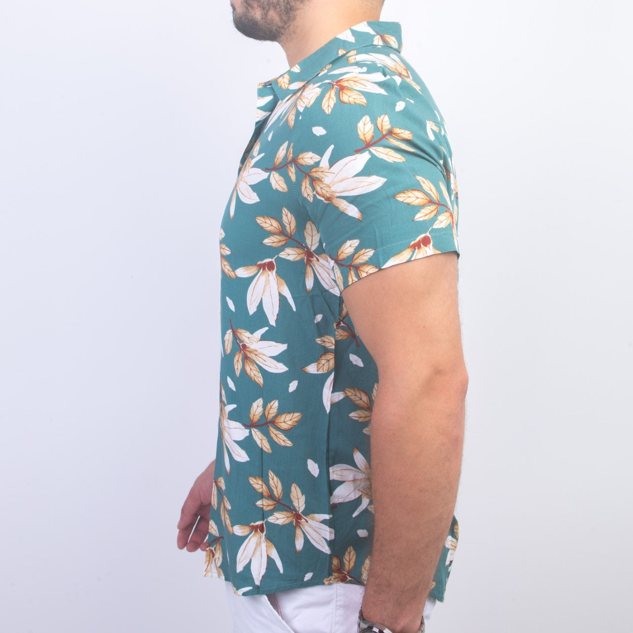 Chemise à Fleur - Vert