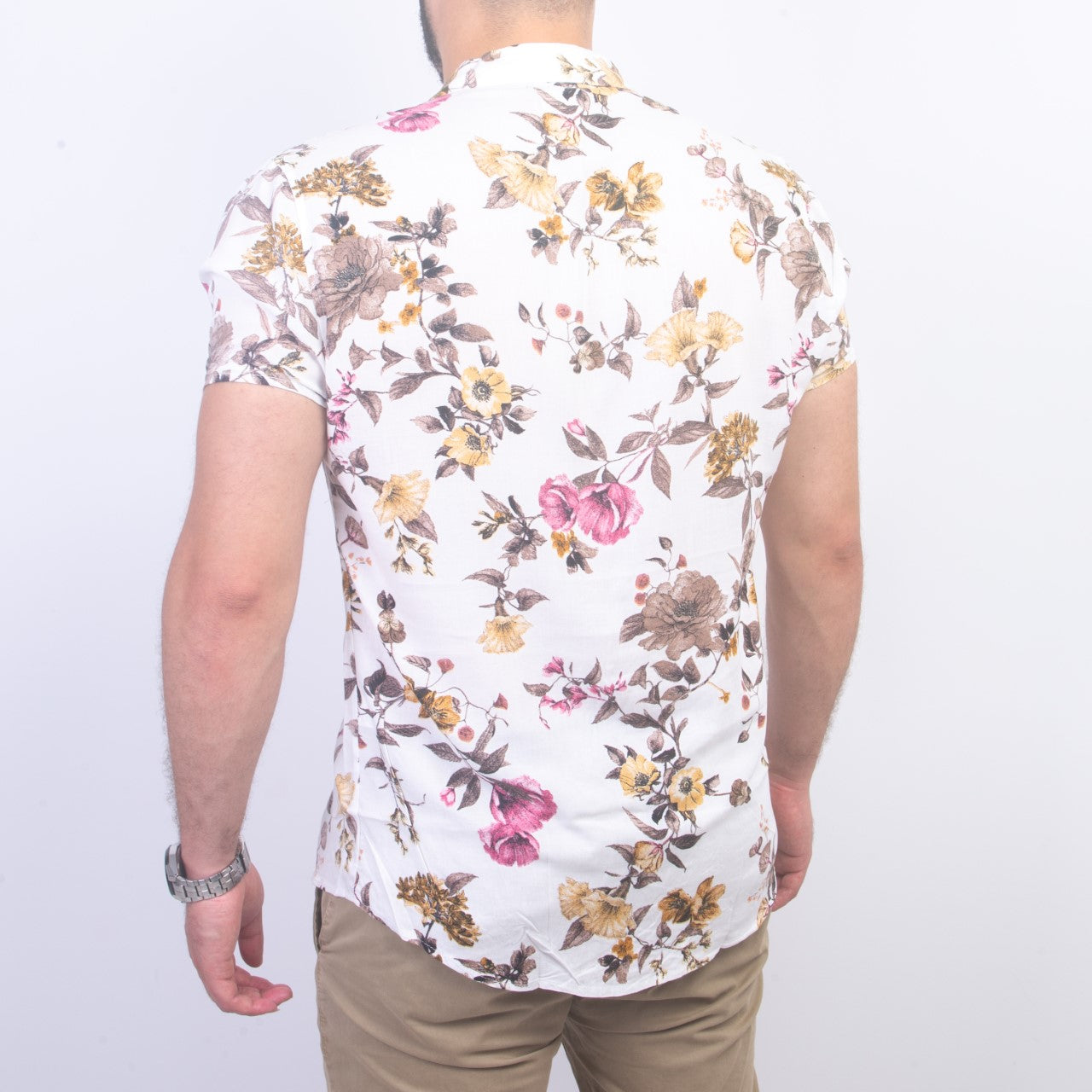 Chemise à Fleur - Blanc