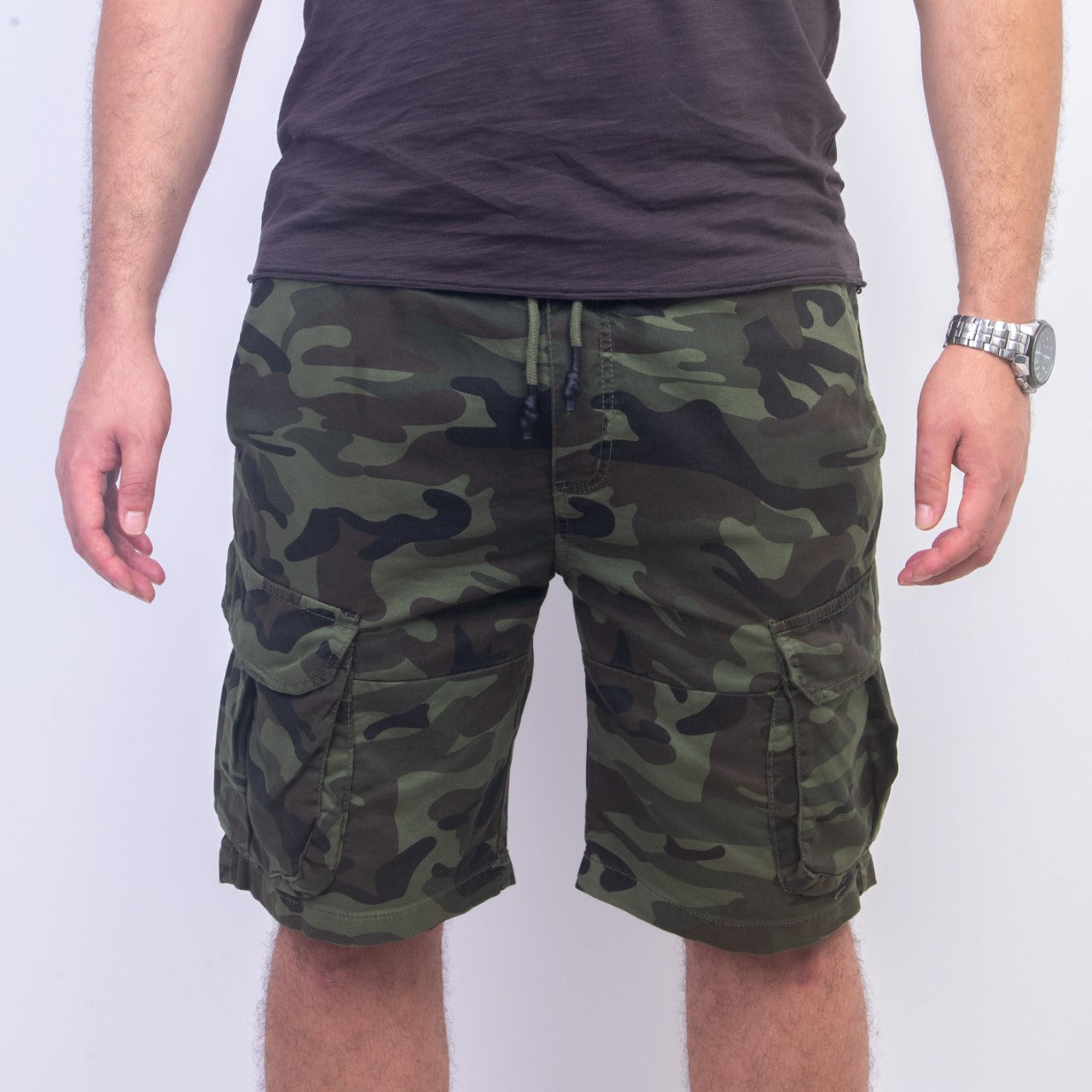 Short Cargo Militaire - Vert