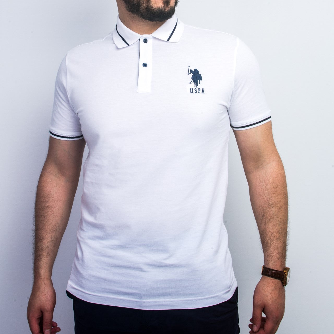 Polo à Motif - Blanc